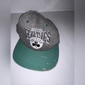 Boston Celtics Gray and Green Cap vintage used